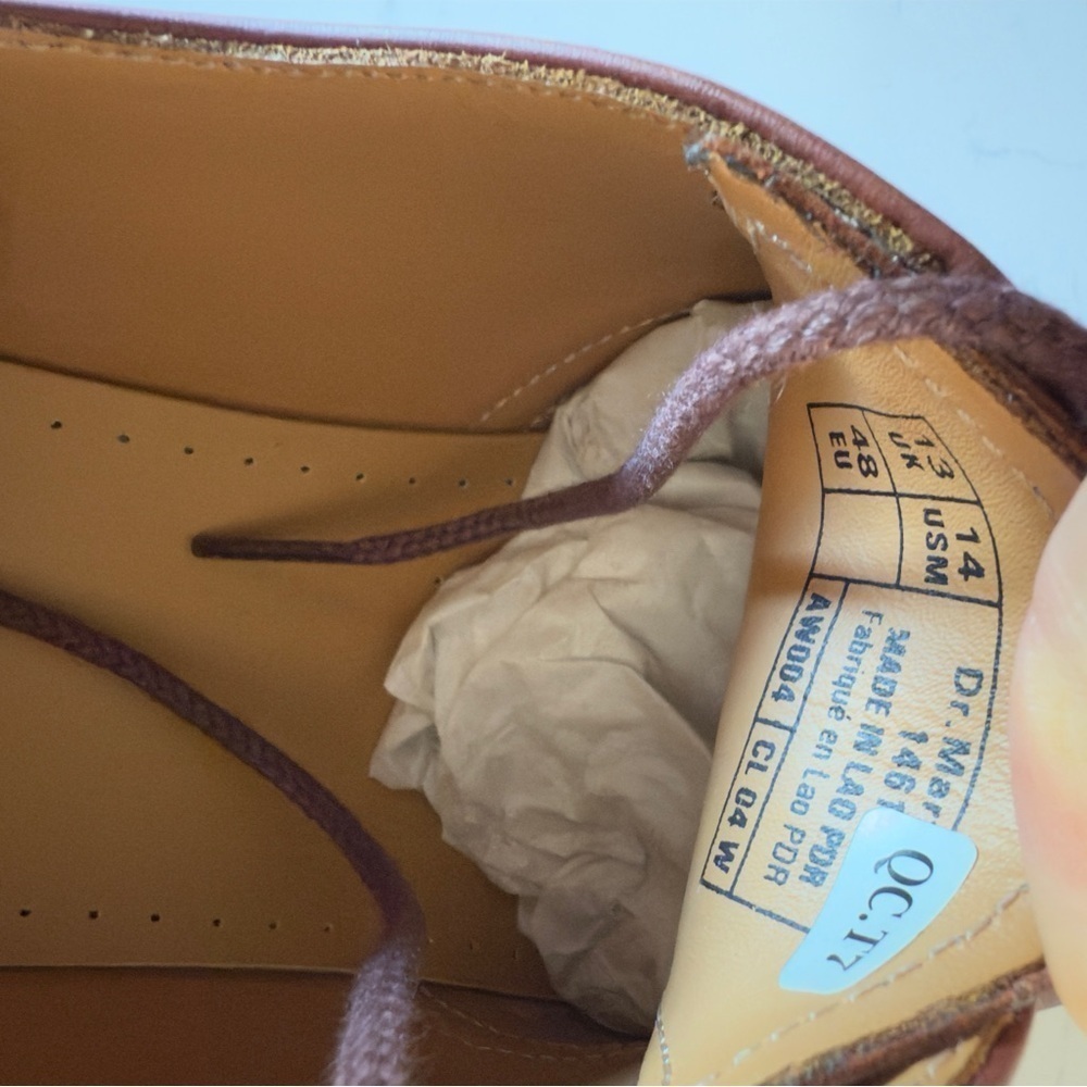 NIB Dr. Martens 1461 Derby loafer in brown size: 14 - Picture 5 of 5